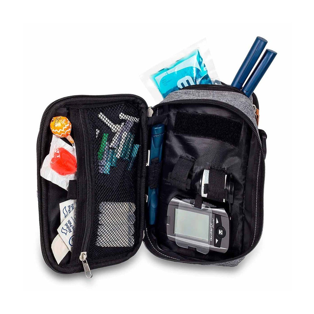 Elite Bags Fit Evo Diabetiker Reise-Tasche gross - grau