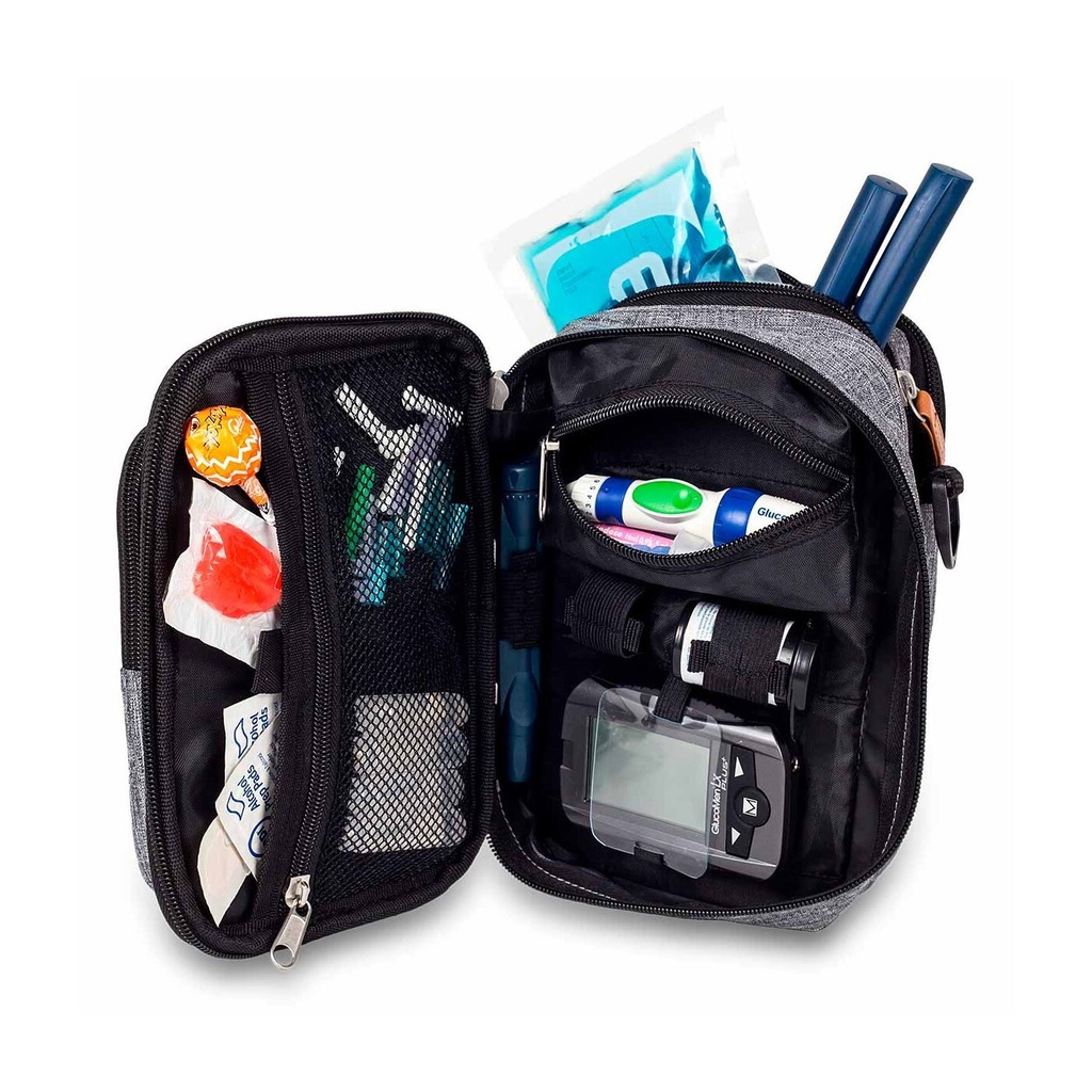 Elite Bags Fit Evo Diabetiker Reise-Tasche gross - grau
