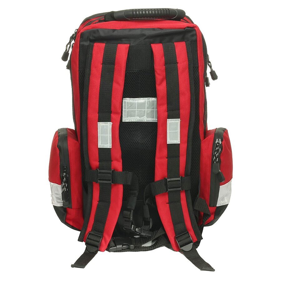 Rettungsrucksack wasserdicht rot, leer