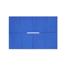 Schlitztuch wiederverwendbar - blau - 80cm - 80cm