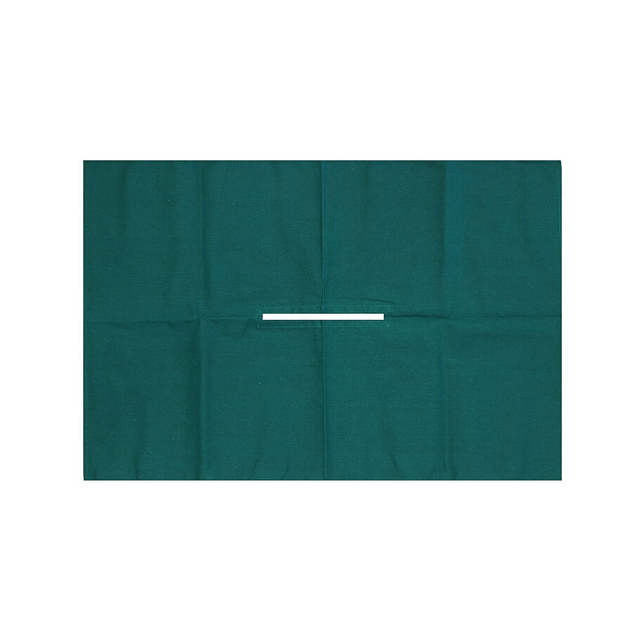 Schlitztuch wiederverwendbar - blau - 80cm - 80cm