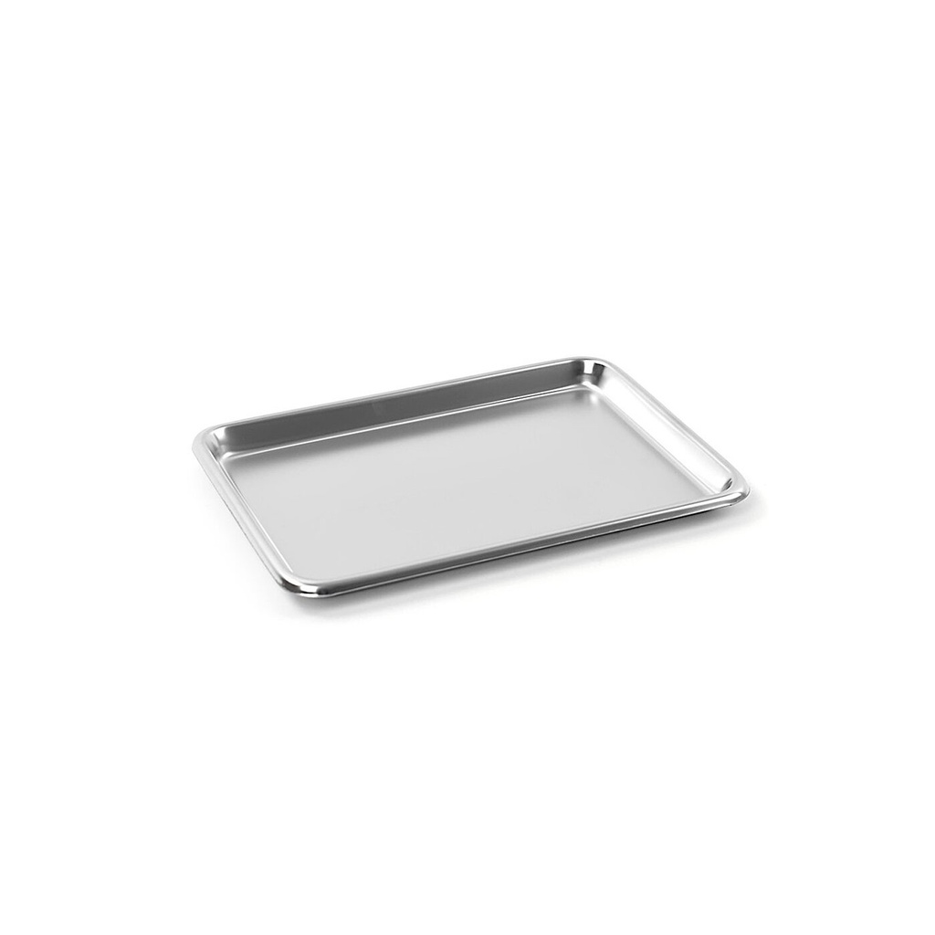 Edelstahltablett flach - 34cm - 24.5cm - 1.9cm