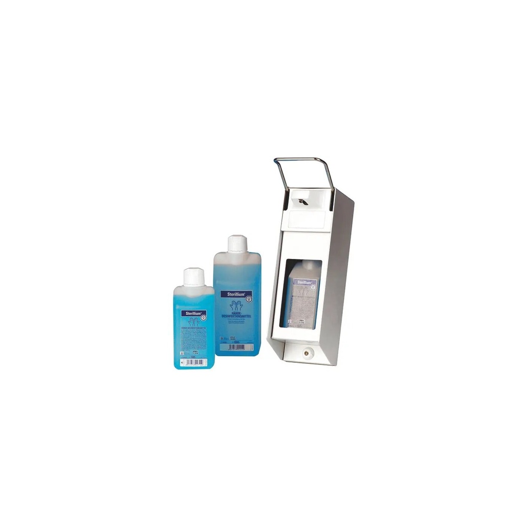 Wandspender Universal mit langem Armhebel und Pumpe (rostfreier Stahl) - Ersatz-Pumpe - 1L Wandspender Universal mit langem Armhebel und Pumpe (rostfreier Stahl) - Ersatz-Pumpe - 1L