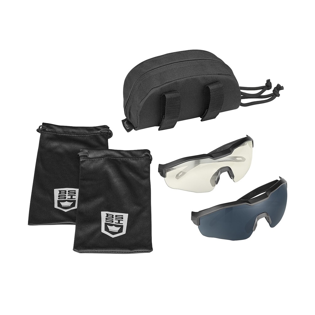 Bollé MY6-Set Einsatz-Schutzbrille Platinum klar Clear & Smoke