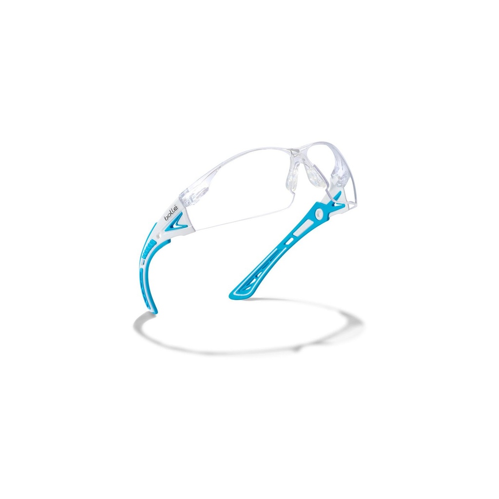 Bollé Schutzbrille Rush+ small Klar weiss/Blau, antibeschlag Bollé Schutzbrille Rush+ small Klar weiss/Blau, antibeschlag