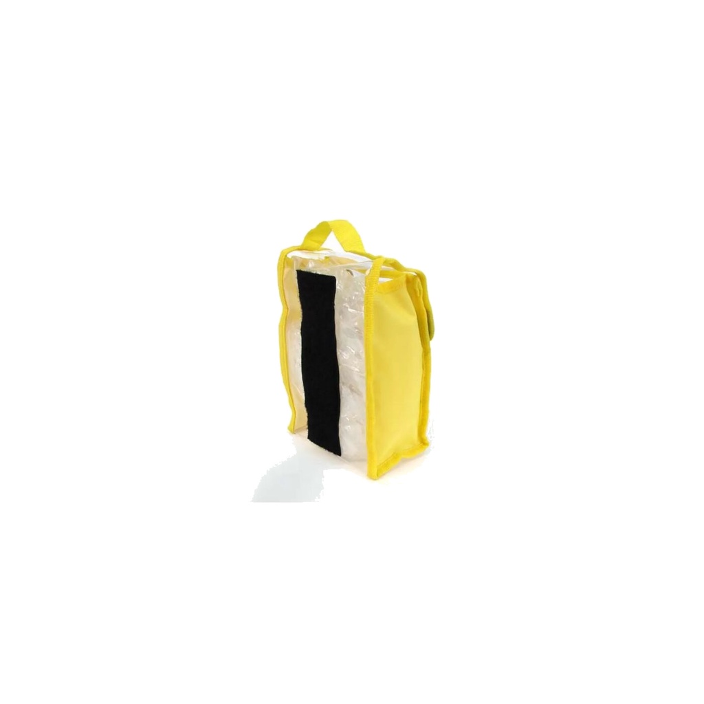 Dimatex transparente Tasche Cristal S - gelb