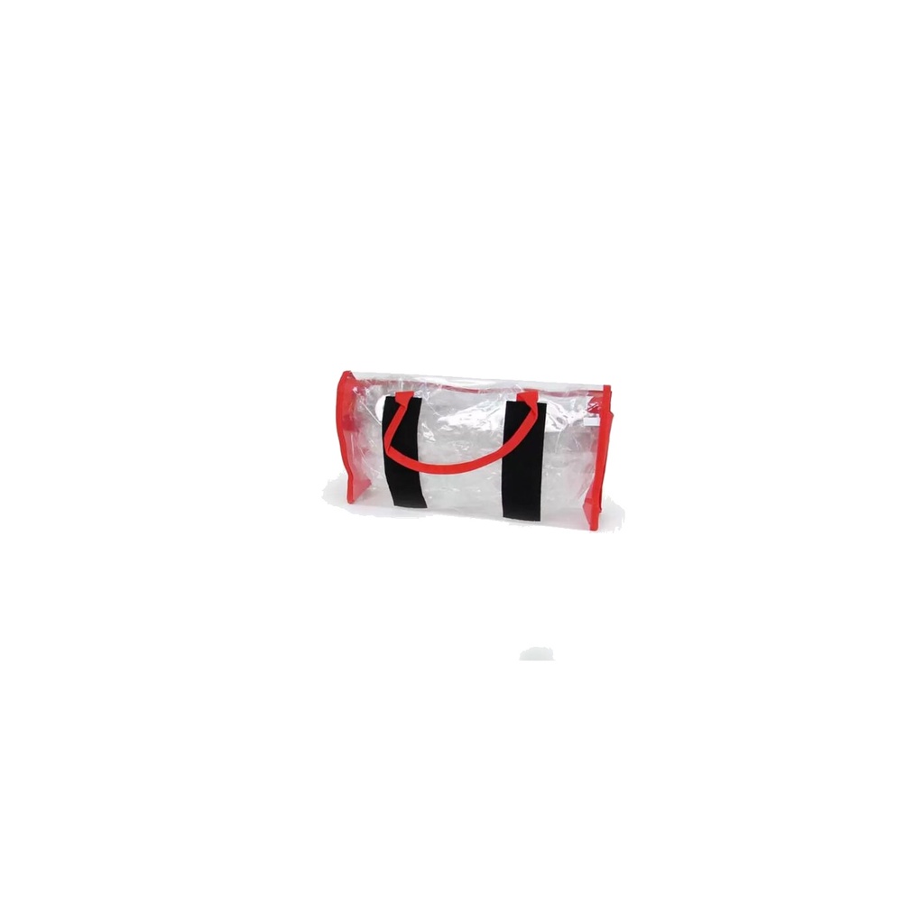 Dimatex transparente Tasche Cristal L - rot