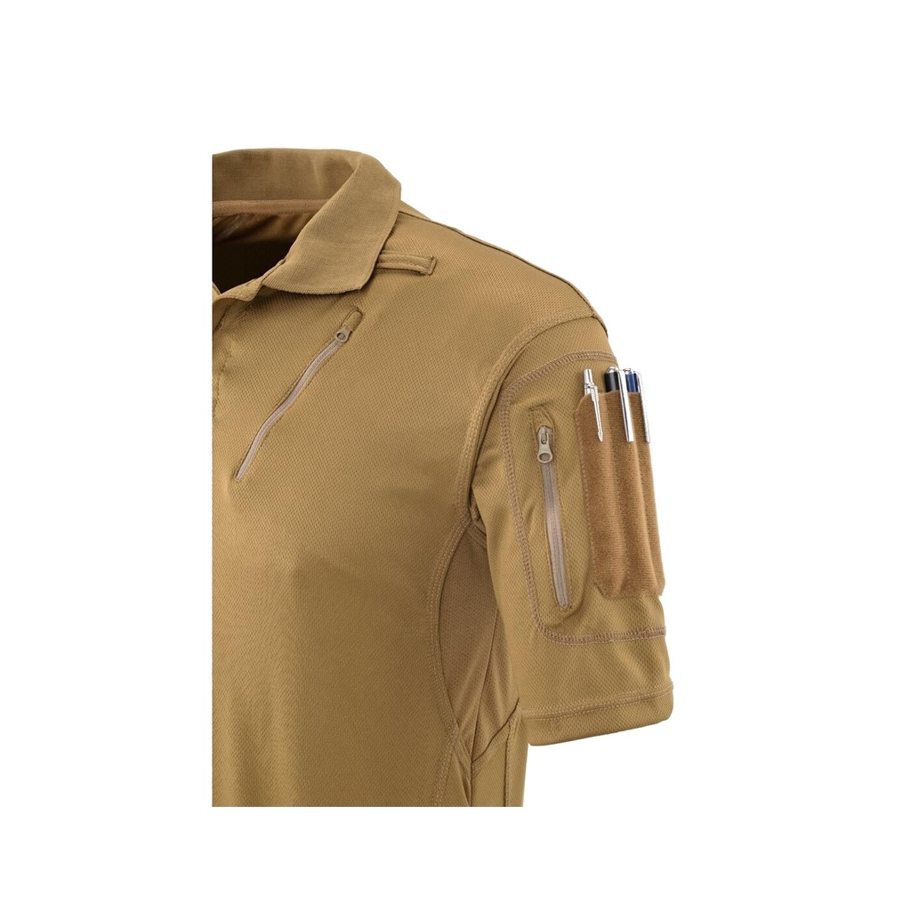 DEFCON5 Advanced Tactical Polo kurzarm mit Taschen aus Polyester Mesh - OD grün - 3XL