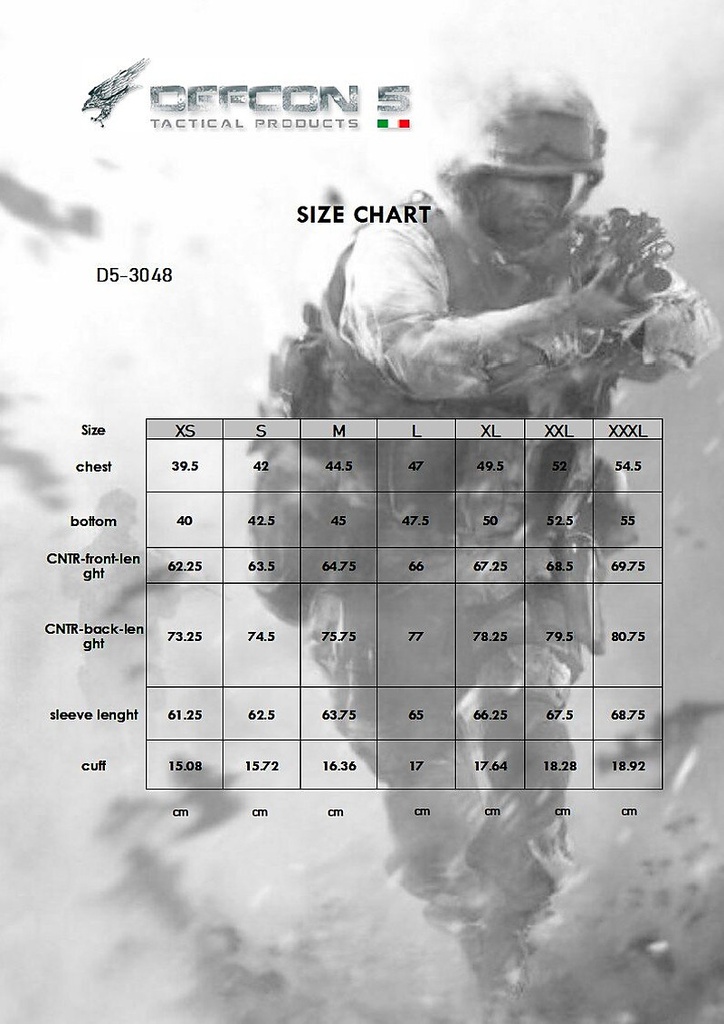 DEFCON5 Cool Combat Shirt aus Baumwolle - schwarz - S