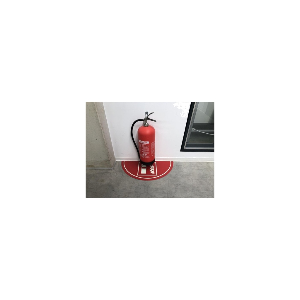 Everglow Bodenmarkierung Halbkreis Feuerlöscher F001