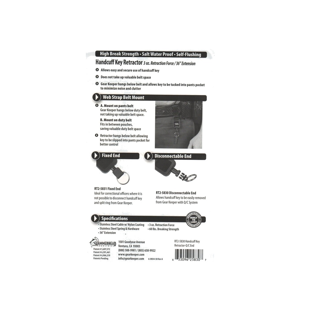 Gear Keeper Sicherungssystem RT2-5830 Velcro Gear Keeper Sicherungssystem RT2-5830 Velcro