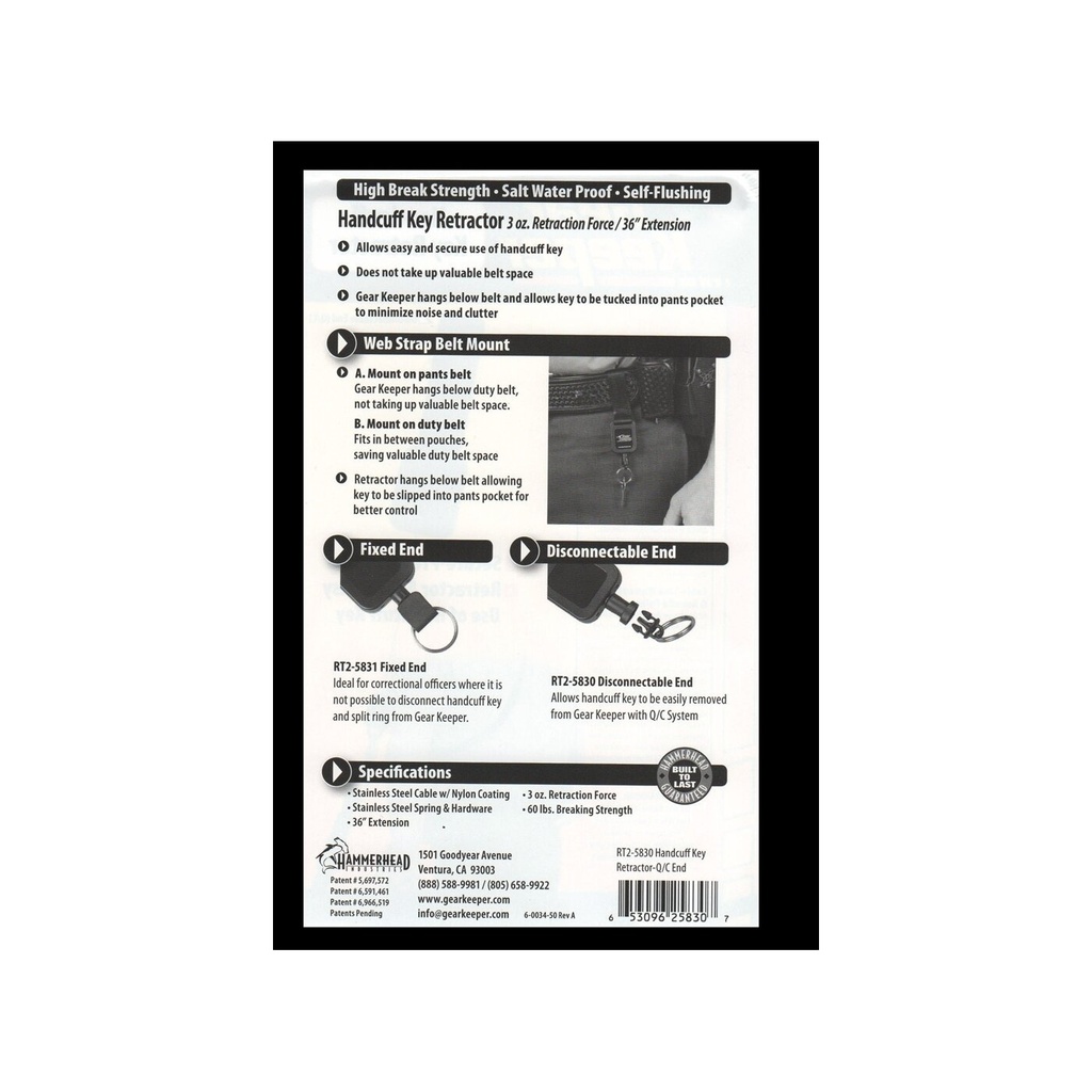 Gear Keeper Sicherungssystem  RT2-5831 Velcro