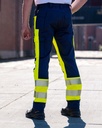 Sanität Stretch-Einsatzhose Marineblau-Neongelb, EN20471, Kl.1 - Gr.58 Sanität Stretch-Einsatzhose Marineblau-Neongelb, EN20471, Kl.1 - Gr.58