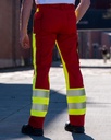 Sanität Einsatzhose Rot-Neongelb, EN20471, Kl.1 - 42W