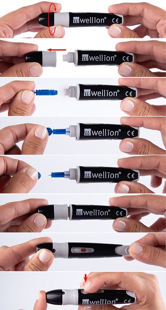 Wellion Lanzetten 28G - 200 Stück