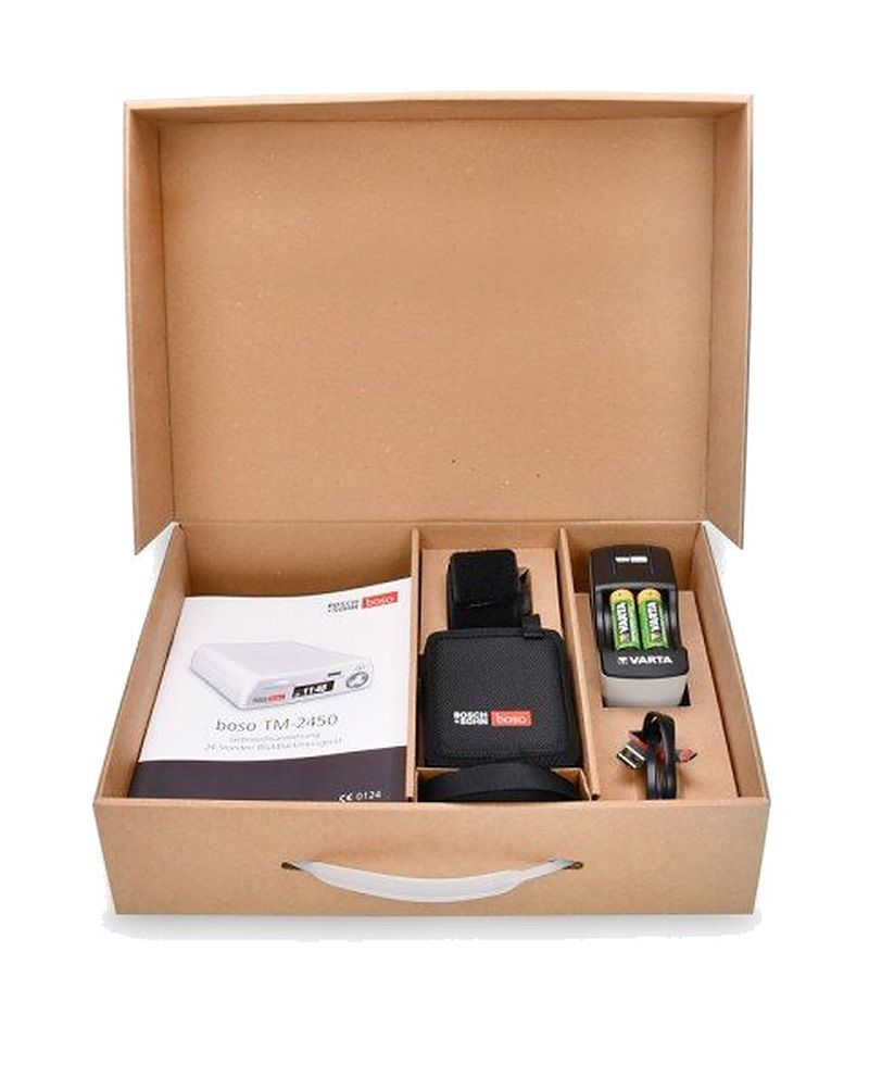 boso TM-2450 24h-Blutdruckmessgerät Set mit Zubehör und Software