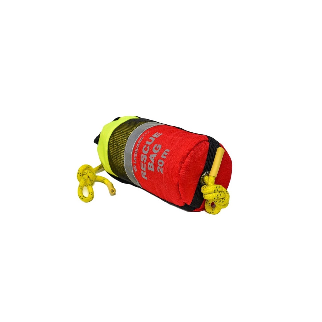 Lifeguard Pro Wurfsack mit 20m Leine, neon-gelb