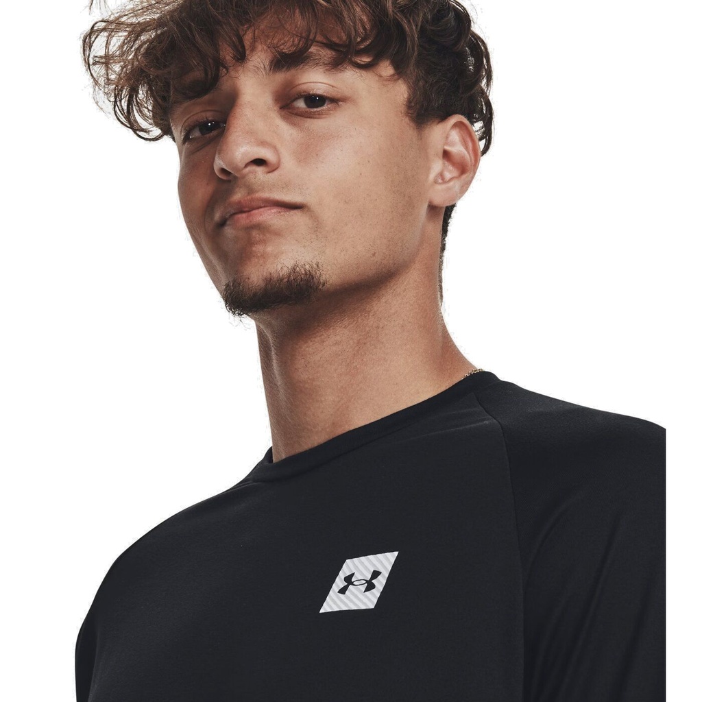 Under Armour Tech Print Fill Shirt - schwarz - XL