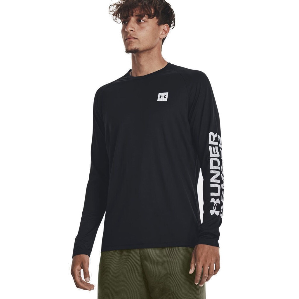 Under Armour Tech Print Fill Shirt - schwarz - XL