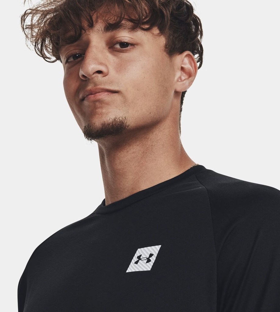 Under Armour Tech Print Fill Shirt - schwarz - XXL