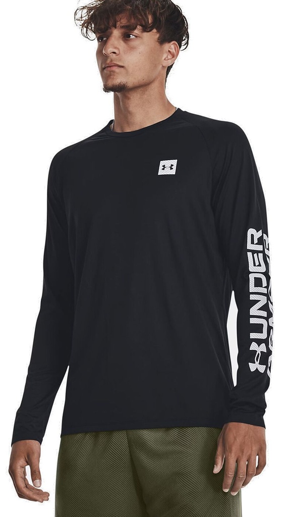Under Armour Tech Print Fill Shirt - schwarz - XXL