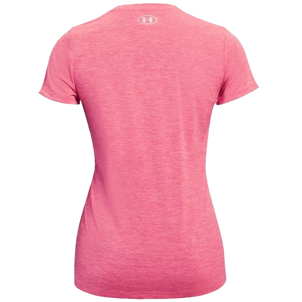 Under Armour Damen Tech Twist V-Neck T-Shirt - pink - L