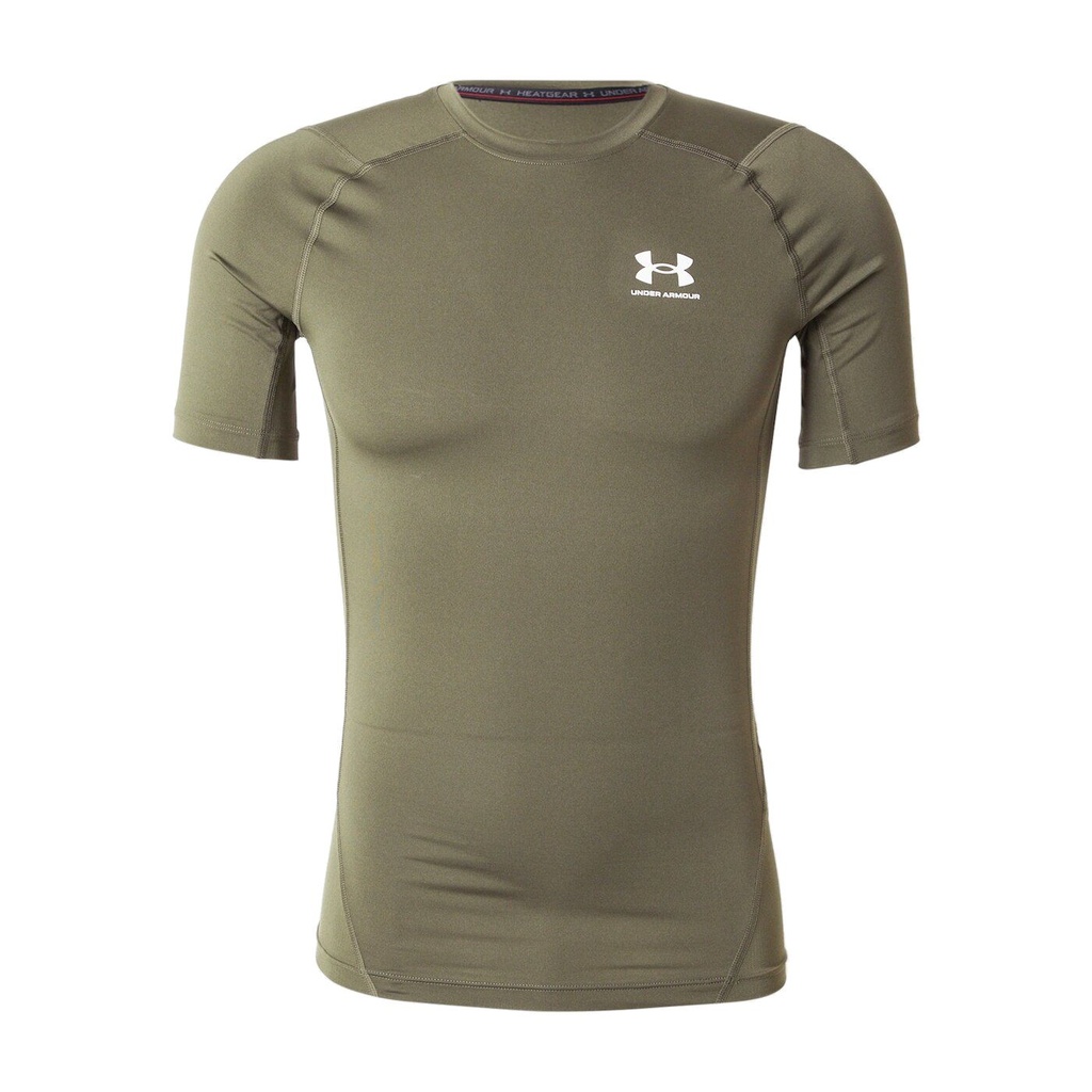 Under Armour HeatGear Kurzarm Oberteil - oliv - XL
