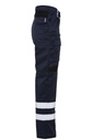 Rescuewear Unisex Hose Karlsruhe Marineblau mit Stretch Schwarz 58