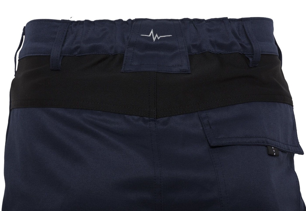 Rescuewear Unisex Hose Karlsruhe Marineblau mit Stretch Schwarz 58