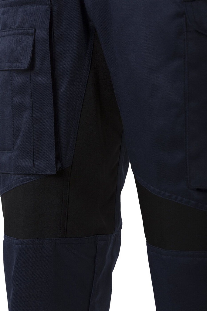 Rescuewear Unisex Hose Karlsruhe Marineblau mit Stretch Schwarz 58