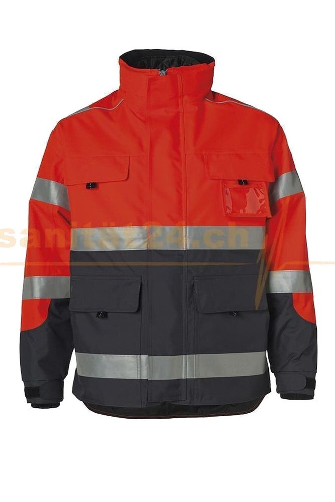Midi Parka Fluor Rot / Marine M
