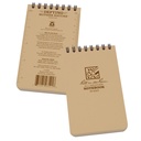 Rite in the Rain Notizbuch Top-Spiral 7,6x12,7cm - tan