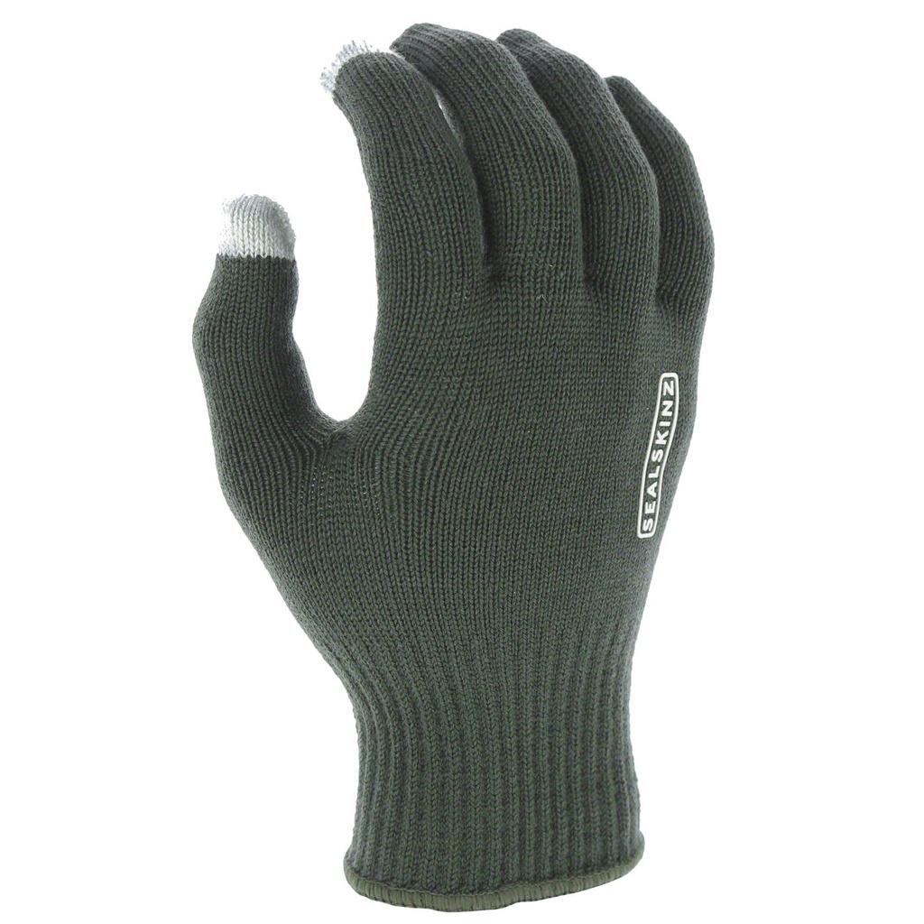 SealSkinz Hanworth - Woll-Handschuhe aus Merino mit I-Touch - oliv