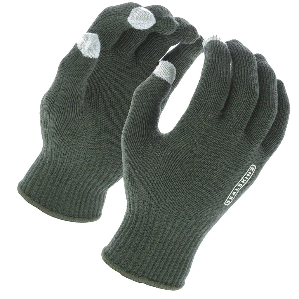 SealSkinz Hanworth - Woll-Handschuhe aus Merino mit I-Touch - oliv