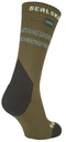 SealSkinz Runton - wasserdichte, mittellange Socke für kaltes Wetter mit Hydrostop - oliv - S