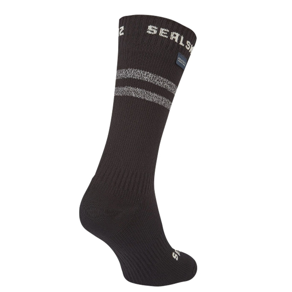 SealSkinz Runton - wasserdichte, mittellange Socke für kaltes Wetter mit Hydrostop - schwarz - L