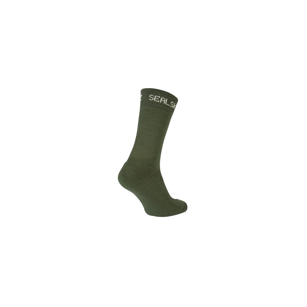 SealSkinz Suffield - tolle Merino- Socken für kalte Tage - oliv - XL