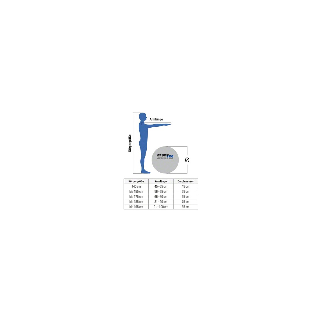 Opti-Ball Gymnastikball - transparent - ⌀55cm Opti-Ball Gymnastikball - transparent - ⌀55cm