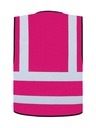 Korntex Funktionsweste mit vier Reflexstreifen, magenta, 4XL