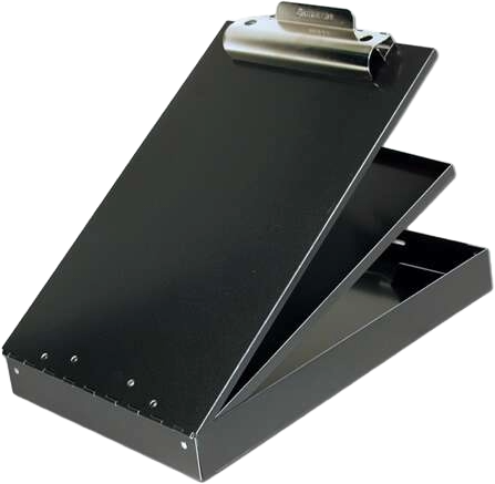 Schreibbrett Alu mit Aufbewahrung