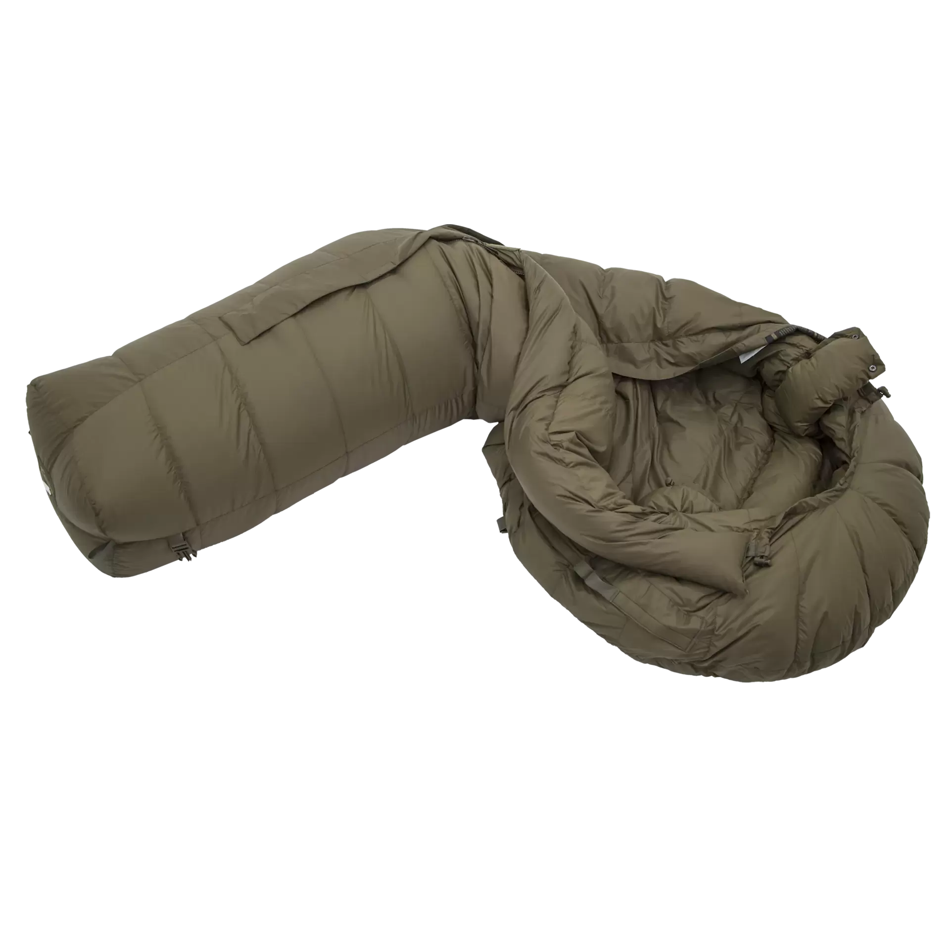 Survival Down 1000 Schlafsack oliv L Reissveschluss mitte