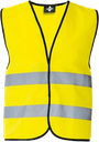 Korntex Warnweste mit schwarzem Saum