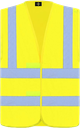 Korntex Warnweste mit vier Reflexstreifen