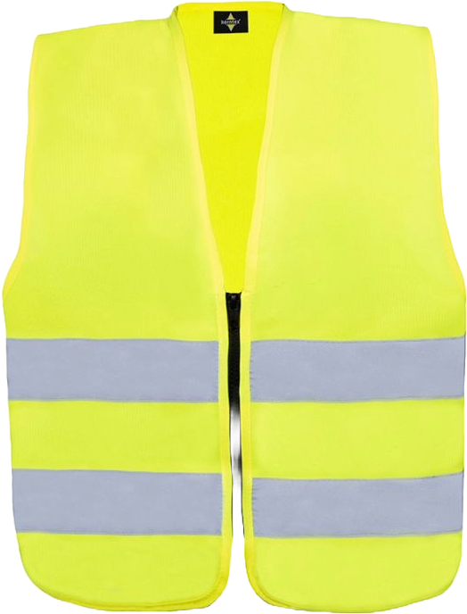 Korntex Kinder Warnweste mit Reissverschluss