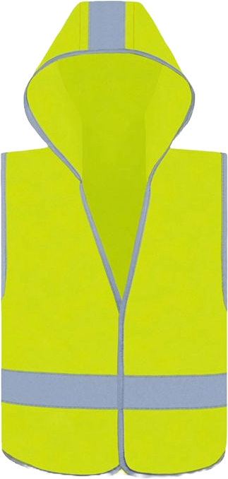 Korntex Kinder Warnweste mit Kapuze