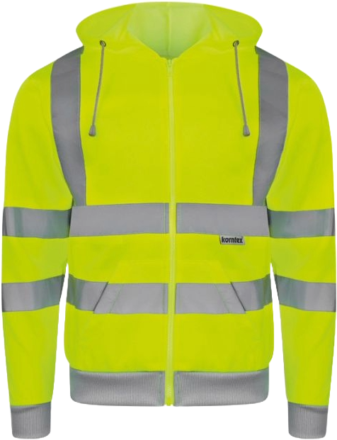 Korntex Hi-Vis Zipper Hoodie
