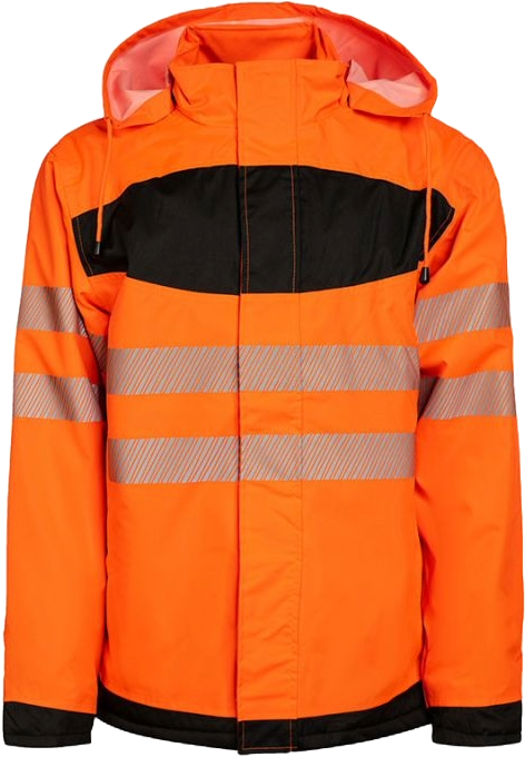 Korntex EOS Hi-Vis Parka mit schwarzer Brustpartie
