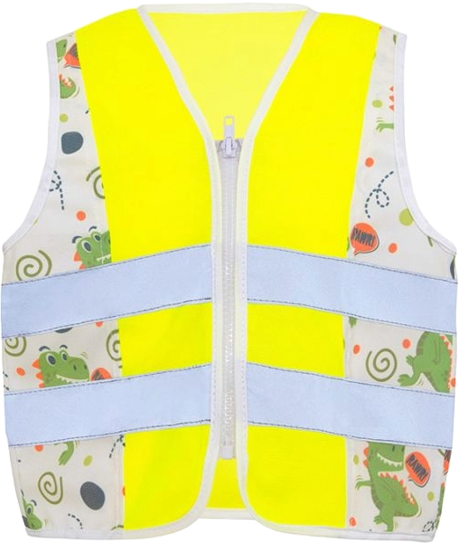 Korntex Kinder Warnweste Action Line Dinosaurs