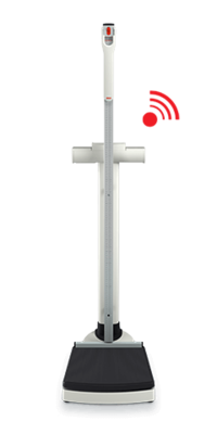 seca 704s integrationsfähige Säulenwaage mit 300 kg Tragkraft & Stadiometer
