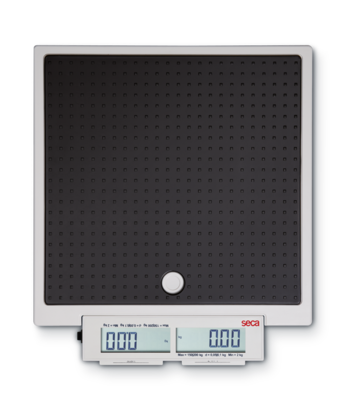 seca 874 Flachwaage mit Fusstasten & Doppeldisplay
